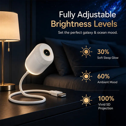 ✨PKNEW® NEXT-GEN SMART PROJECTION HD Smart Dynamic 5D Holographic Night Light Projector💎